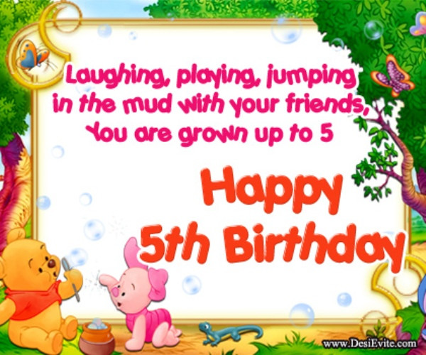 5th Birthday Wishes
 5th Birthday Wishes