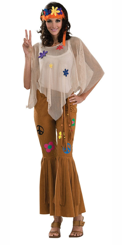 60'S Flower Child Fashion
 Flower Child 60 s Hippie Woodstock Fancy Dress Up