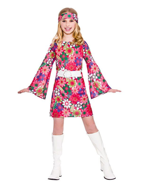 60S Fashion Kids
 Detalles de Niño 60s 70s Flower Power Groovy Retro GOGO