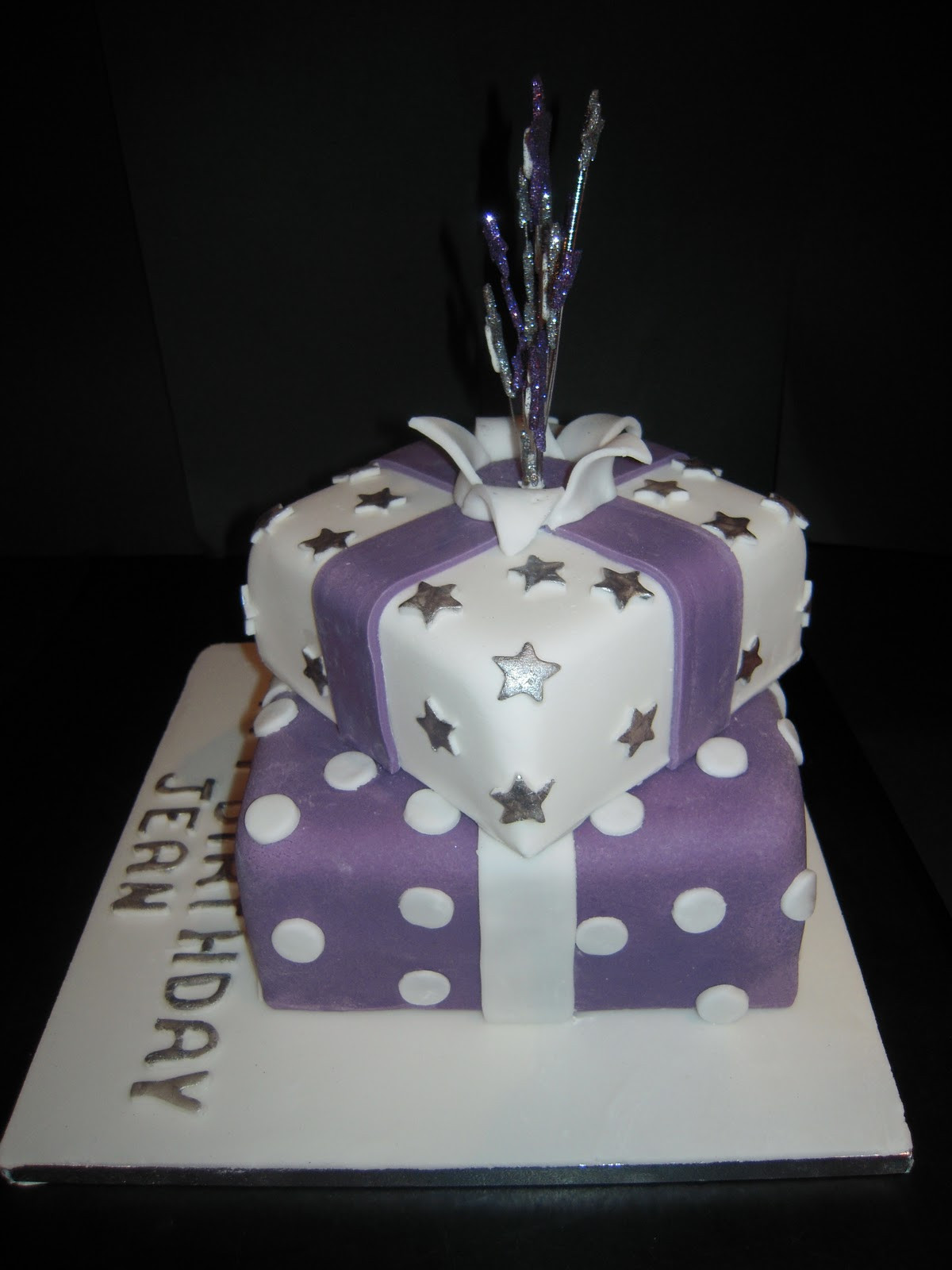 60th Birthday Cakes For Her
 Eileen Atkinson s Celebration Cakes 60th Stacked presents