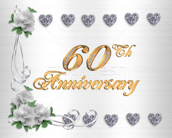 60th Wedding Anniversary Color
 60th anniversary stock photo © Irisangel