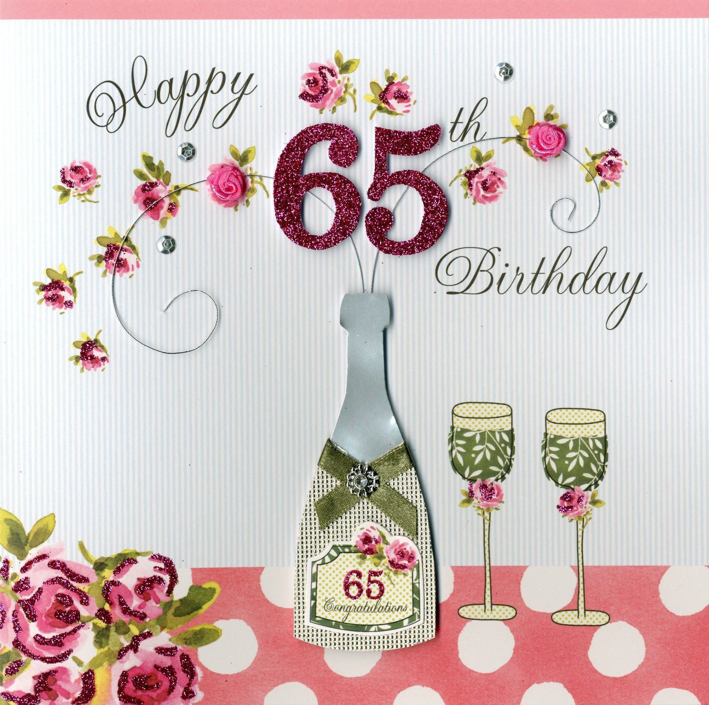 65th Birthday Wishes
 Handmade Birthday Cards And Gifts Happy 65th Birthday