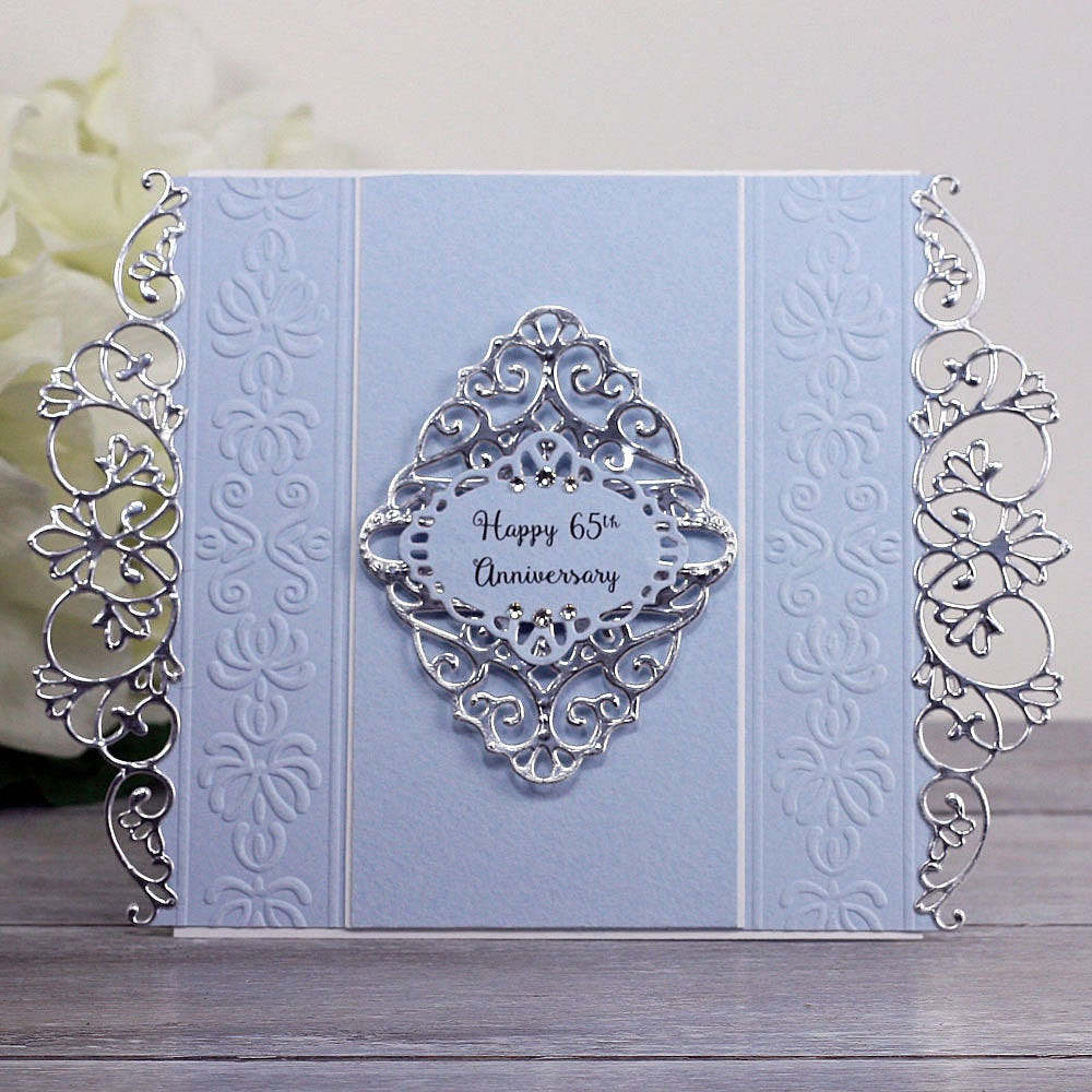 65th Wedding Anniversary Color
 65th Anniversary Card Anniversary Wishes Luxury Card Sky