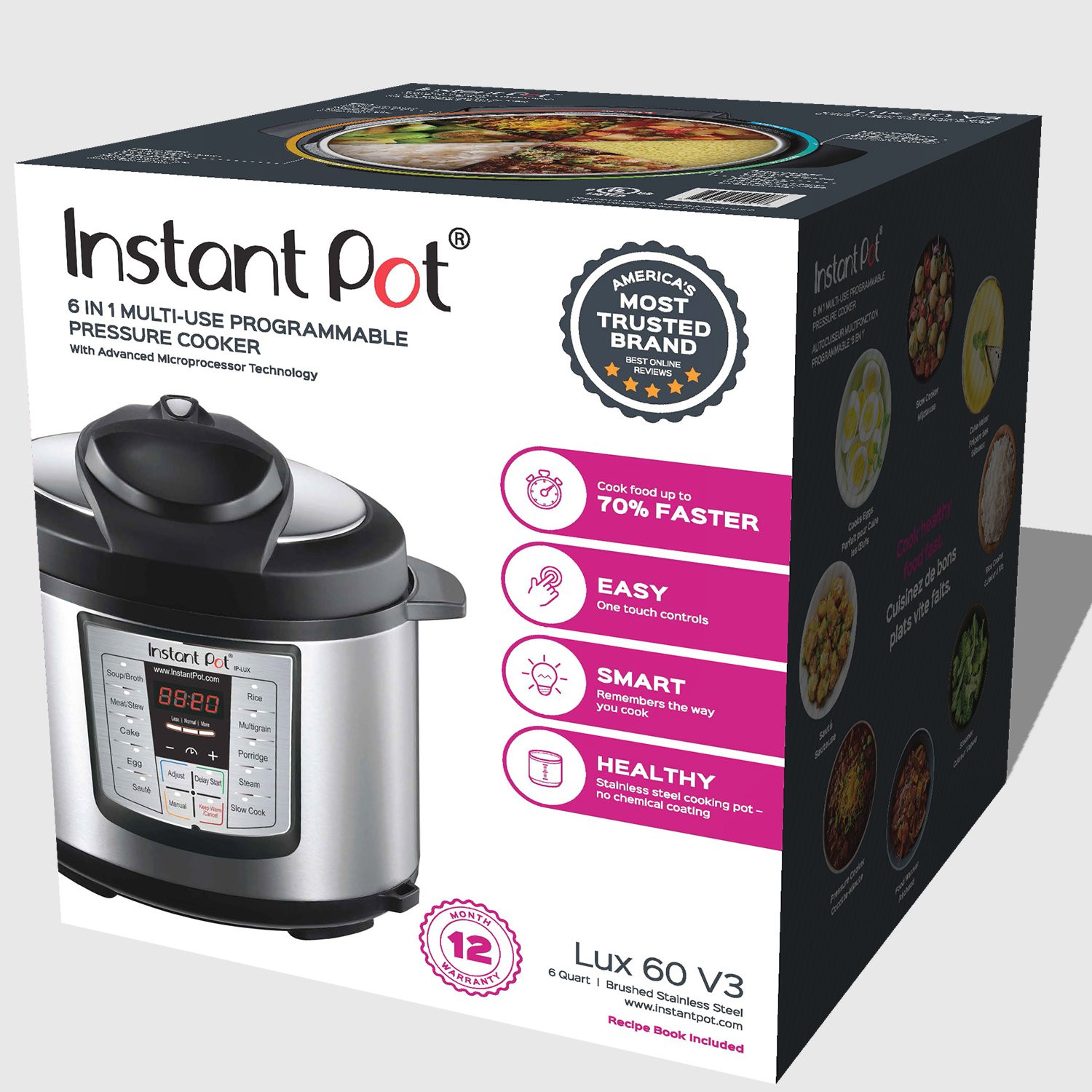 8 Qt Instant Pot Recipes
 Programmable Pressure Multi Cooker 8 Qt Electric 6 in 1