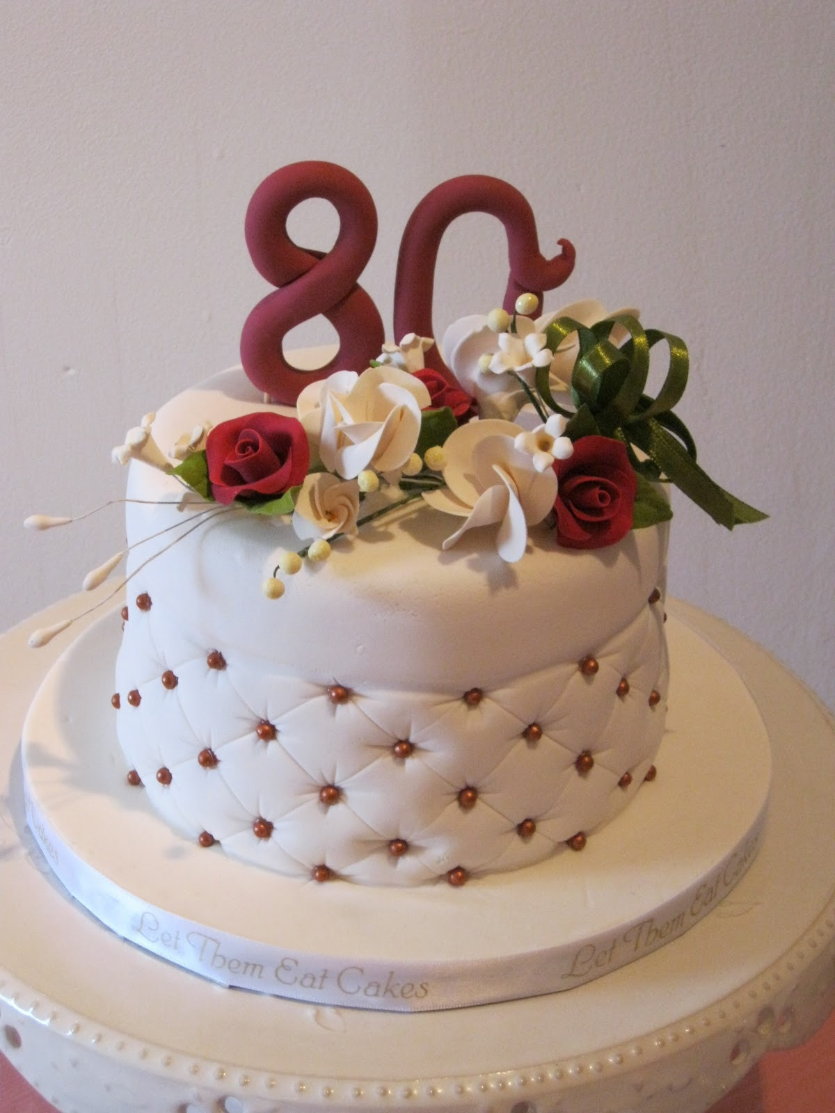 80th Birthday Cake
 Let Them Eat Cakes 80th Birthday