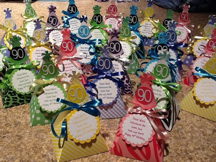 90Th Birthday Party Ideas Decorations
 90th Birthday Party Favor Ideas