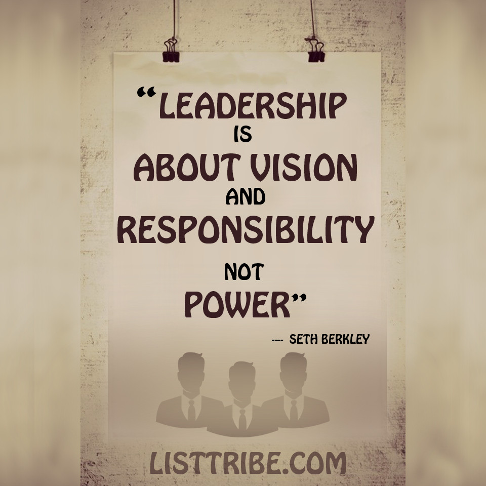 A Leadership Quote
 50 Famous and Inspiring Leadership Quotes