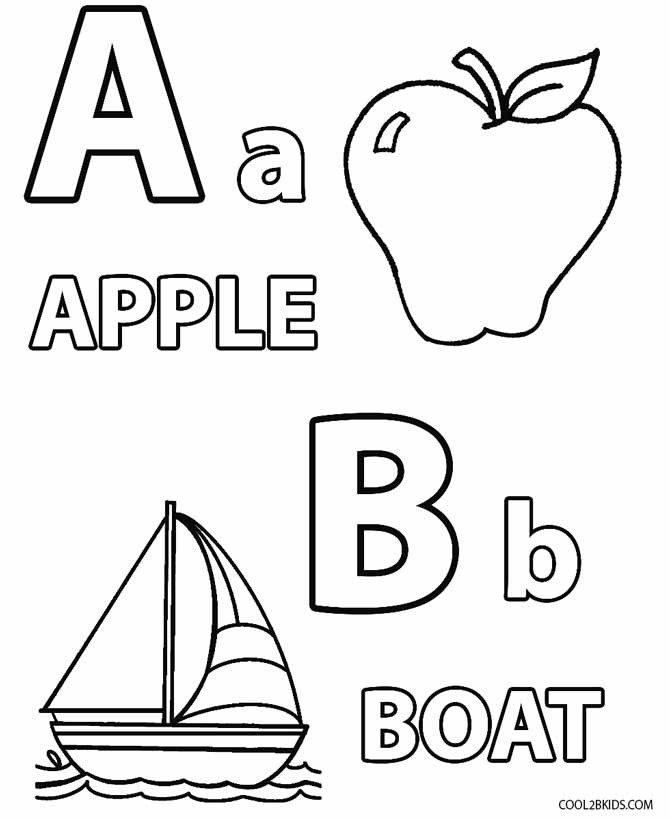 Abc Coloring Pages For Toddlers
 Printable Toddler Coloring Pages For Kids Cool2bKids