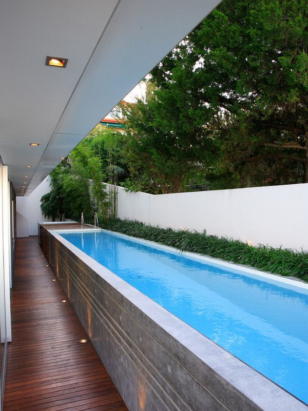 Above Ground Lap Pool
 Unusual Outdoor Swimming Pool Designs