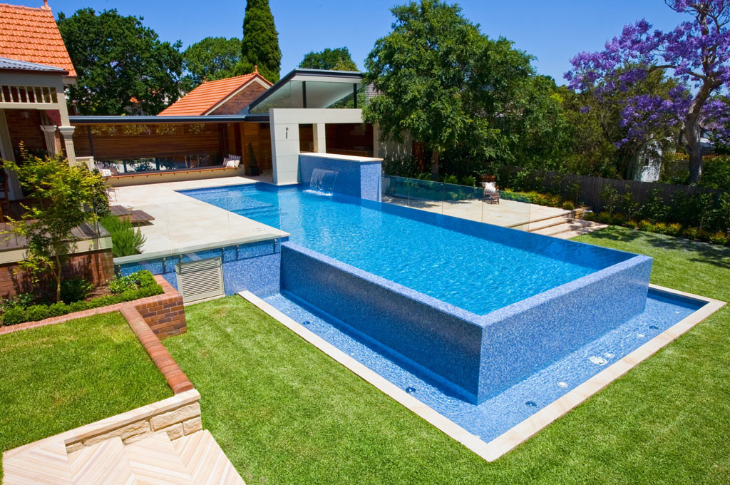 Above Ground Lap Pool
 Fully tiled Lap Pool – Roseville – Pool Service