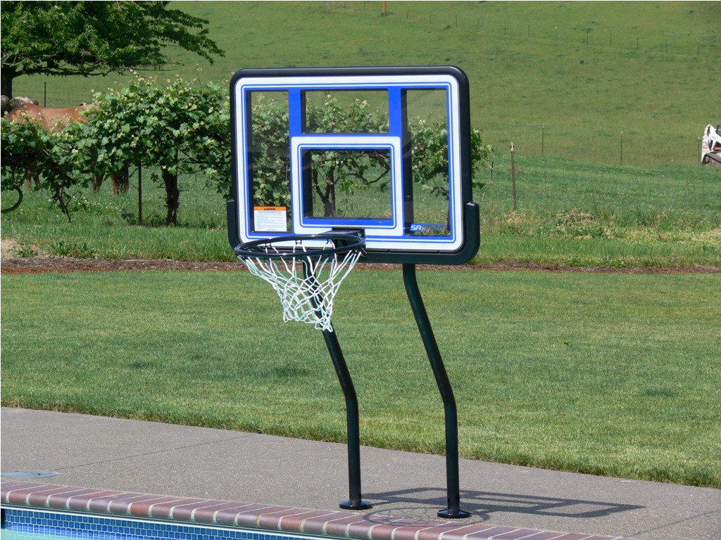 Above Ground Pool Volleyball Nets
 Outdoor Attractive Swimming Pool Basketball Hoop For