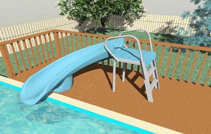 Above Ground Swimming Pool Slides
 Ground Pool Decks With Slide