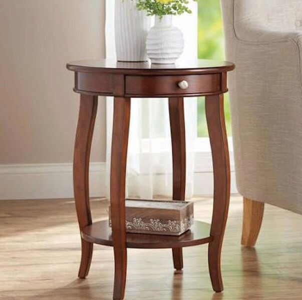Accent Living Room Tables
 Walnut Modern French Accent Table Round Living Room