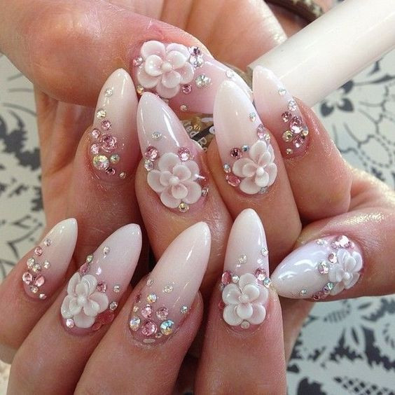 Acrylic Nails For Wedding
 30 Fairy Like Wedding Nails For Your Big Day Wild About