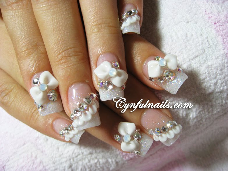 Acrylic Nails For Wedding
 Cynful Nails Bridal nails