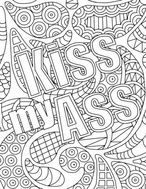 Printable Cuss Word Coloring Pages