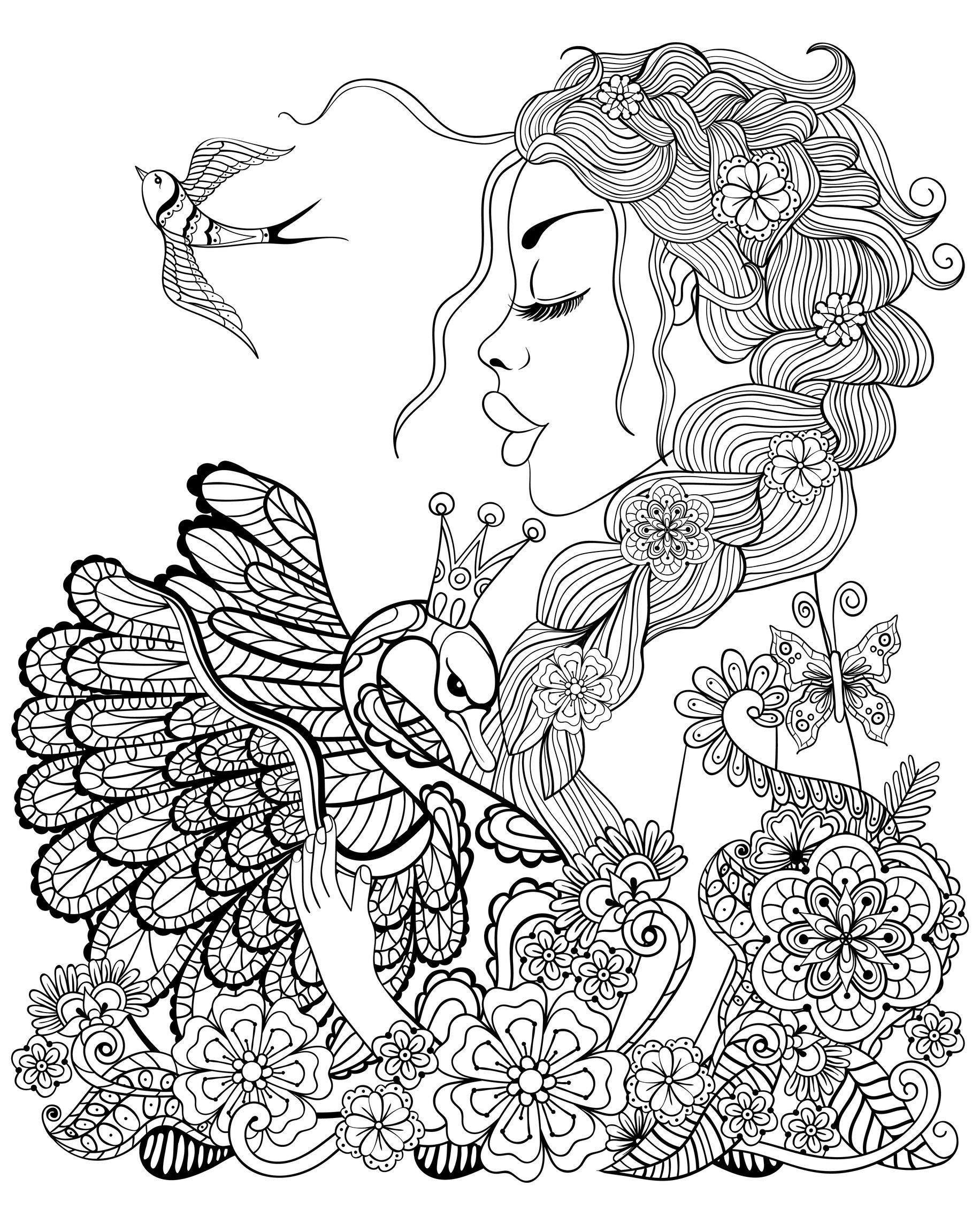 Adult Coloring Pages Fairies
 Fairy Coloring Pages for Adults Best Coloring Pages For Kids