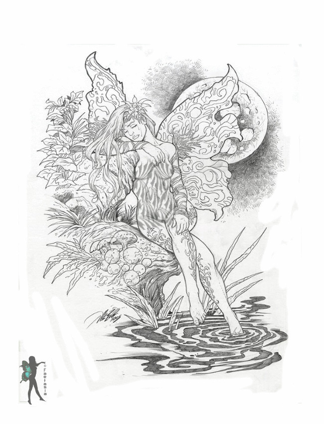 Adult Coloring Pages Fairies
 Enchanted Designs Fairy & Mermaid Blog Free Fairy