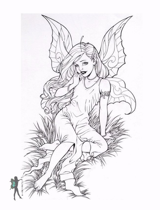 Adult Coloring Pages Fairies
 Enchanted Designs Fairy & Mermaid Blog Free Fairy