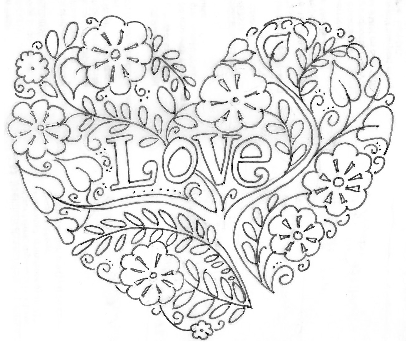 Adult Coloring Pages Heart
 Barbara Di Giovanni