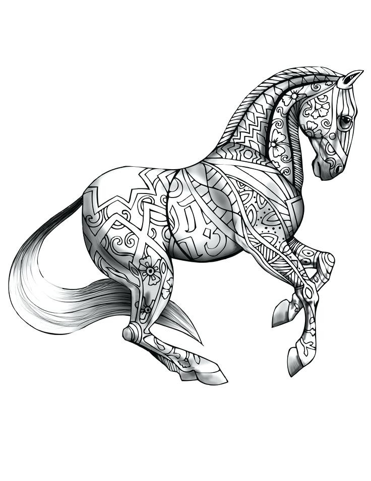 Adult Coloring Pages Horses
 The best free Beautiful coloring page images Download