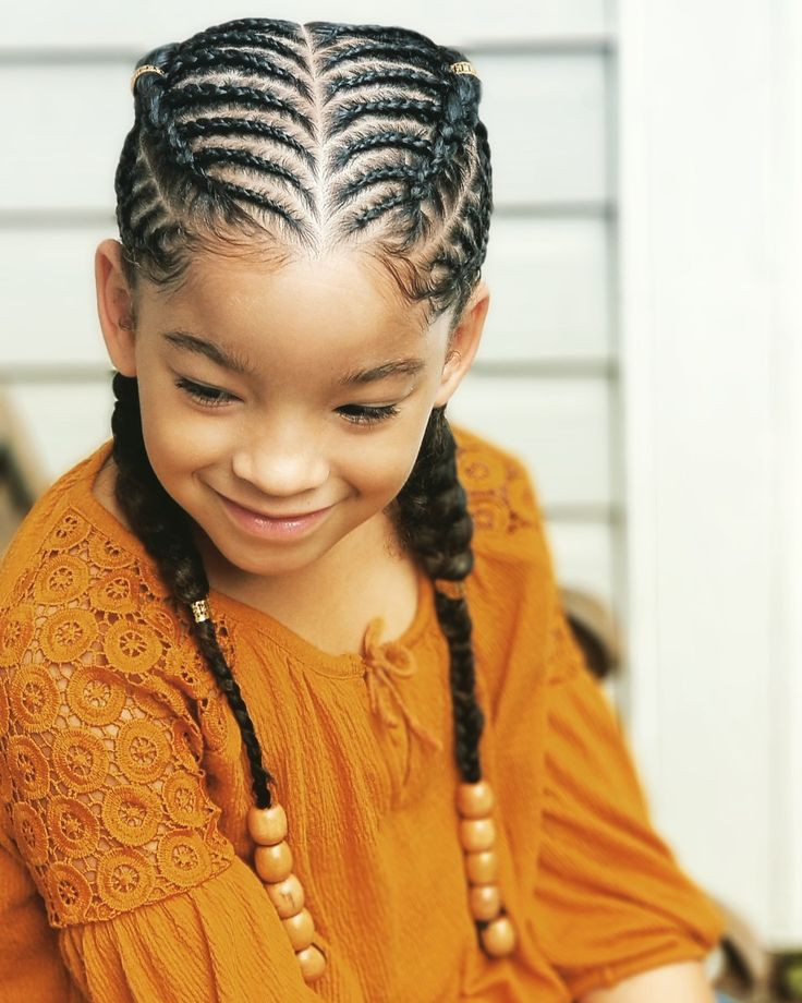 African Kids Hairstyle
 Kid cornrows kid hairstyles BraidsByTeshia Instagram