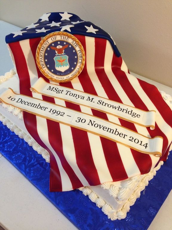 Air Force Retirement Party Ideas
 US Air Force Military Cake in 2019