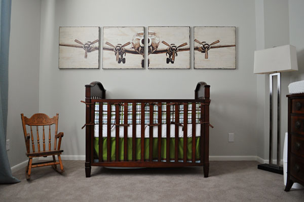 Airplane Decor For Baby Room
 Baby Boy’s Airplane Nursery