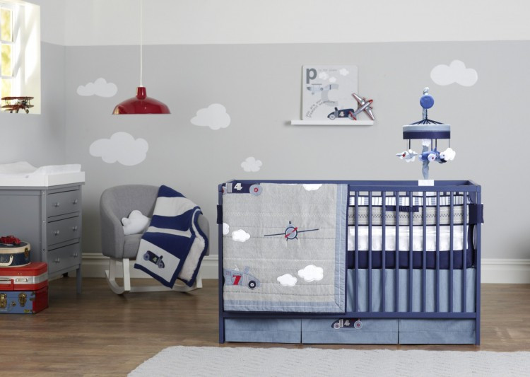 Airplane Decor For Baby Room
 Bedroom Cozy Tar Cribs Clearance For Modern Kid