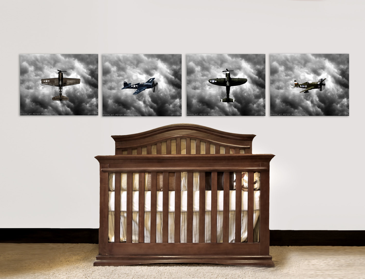 Airplane Decor For Baby Room
 Nursery Decor Vintage Airplanes Baby room ideas Vintage
