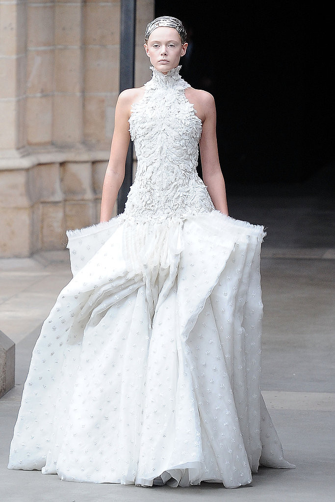 Alexander Mcqueen Wedding Dresses
 Alexander McQueen s White Fall 2011 Finale Gowns — A