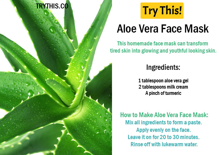 Aloe Vera Face Mask DIY
 Face Mask Homemade Face Mask Recipes Beauty Tips