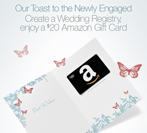 Amazon Wedding Gift Ideas
 Amazon Get a free $20 t card when you create a new