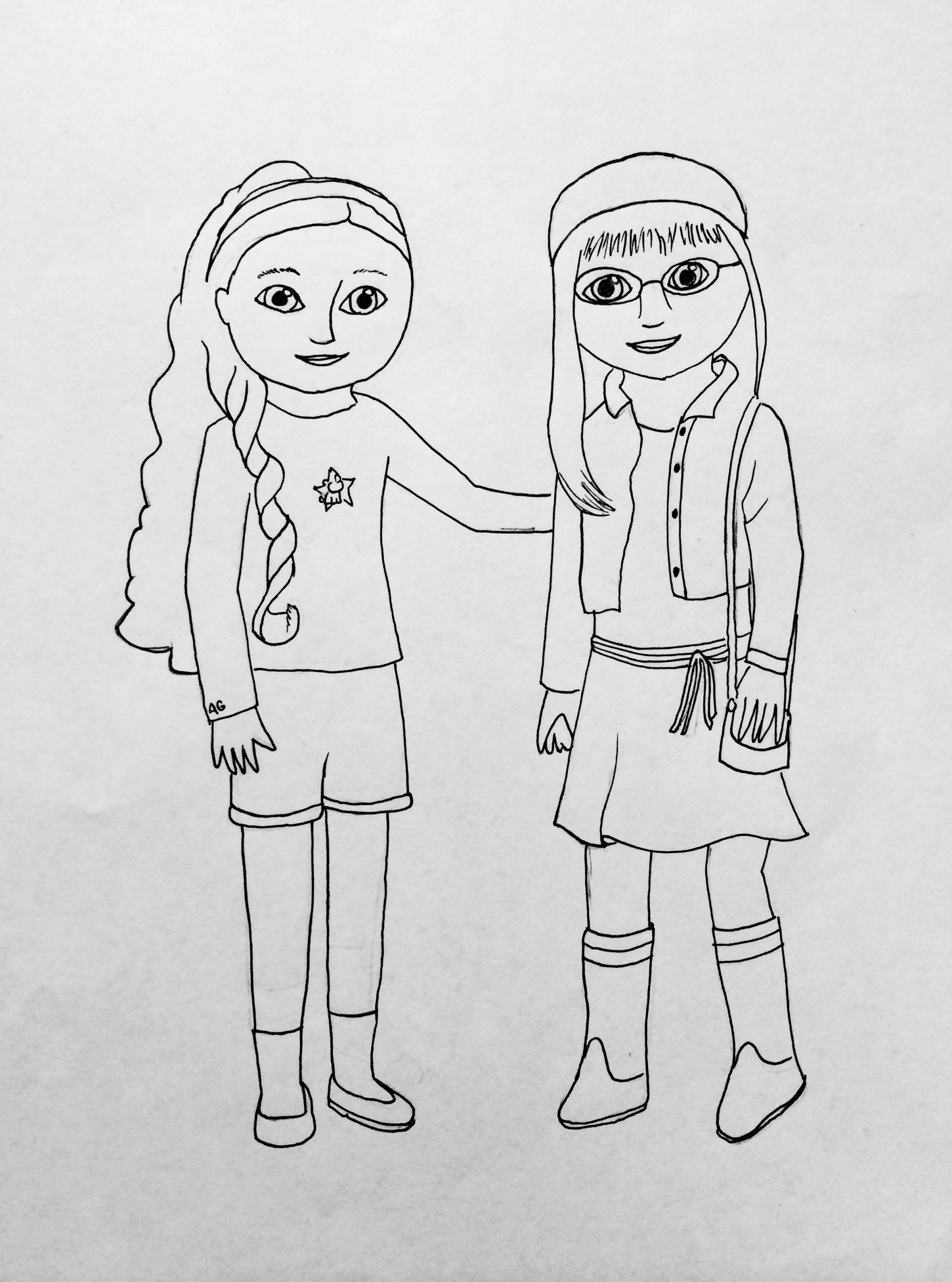 American Girls Coloring Pages
 My American Girl Coloring Pages