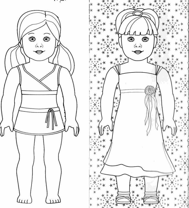 American Girls Coloring Pages
 American Girl Doll Coloring Pages To Print