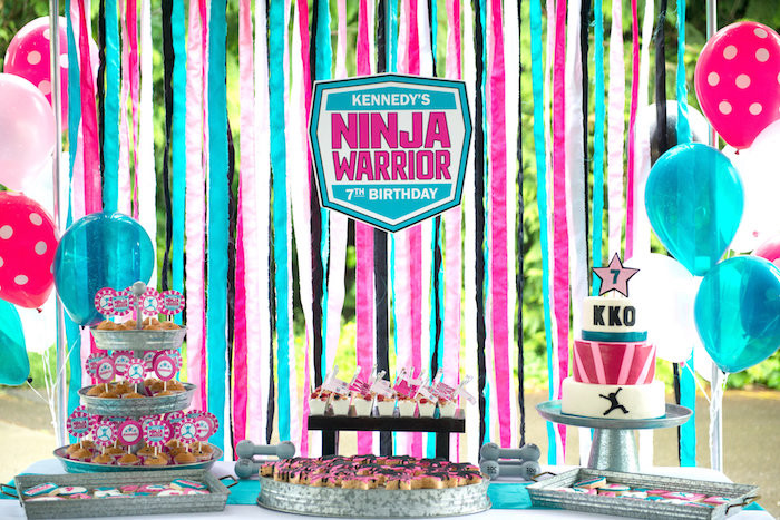 American Ninja Warrior Birthday Party Ideas
 Kara s Party Ideas American Ninja Warrior Themed Birthday