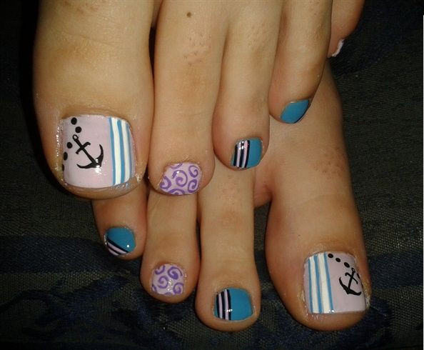 Anchor Toe Nail Designs
 50 Best Toe Nail Art Design Ideas For Girls