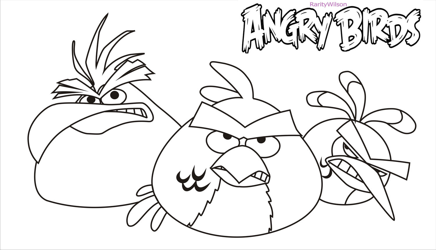 Angry Bird Printable Coloring Pages
 Angry Birds Rio Coloring Pages