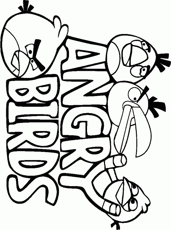 Angry Bird Printable Coloring Pages
 Kids Page Angry Birds Coloring Pages