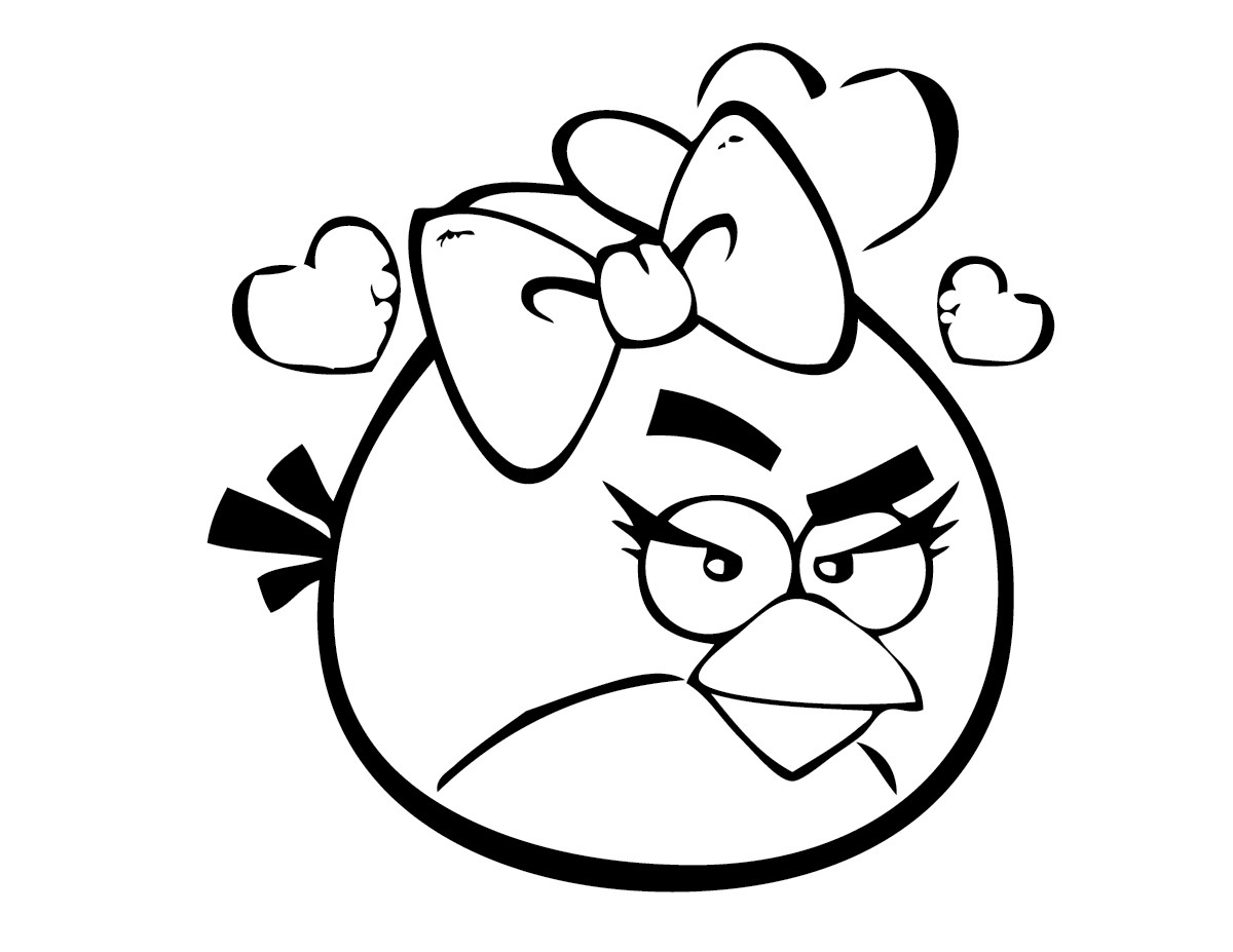 Angry Bird Printable Coloring Pages
 Free Printable Angry Bird Coloring Pages For Kids