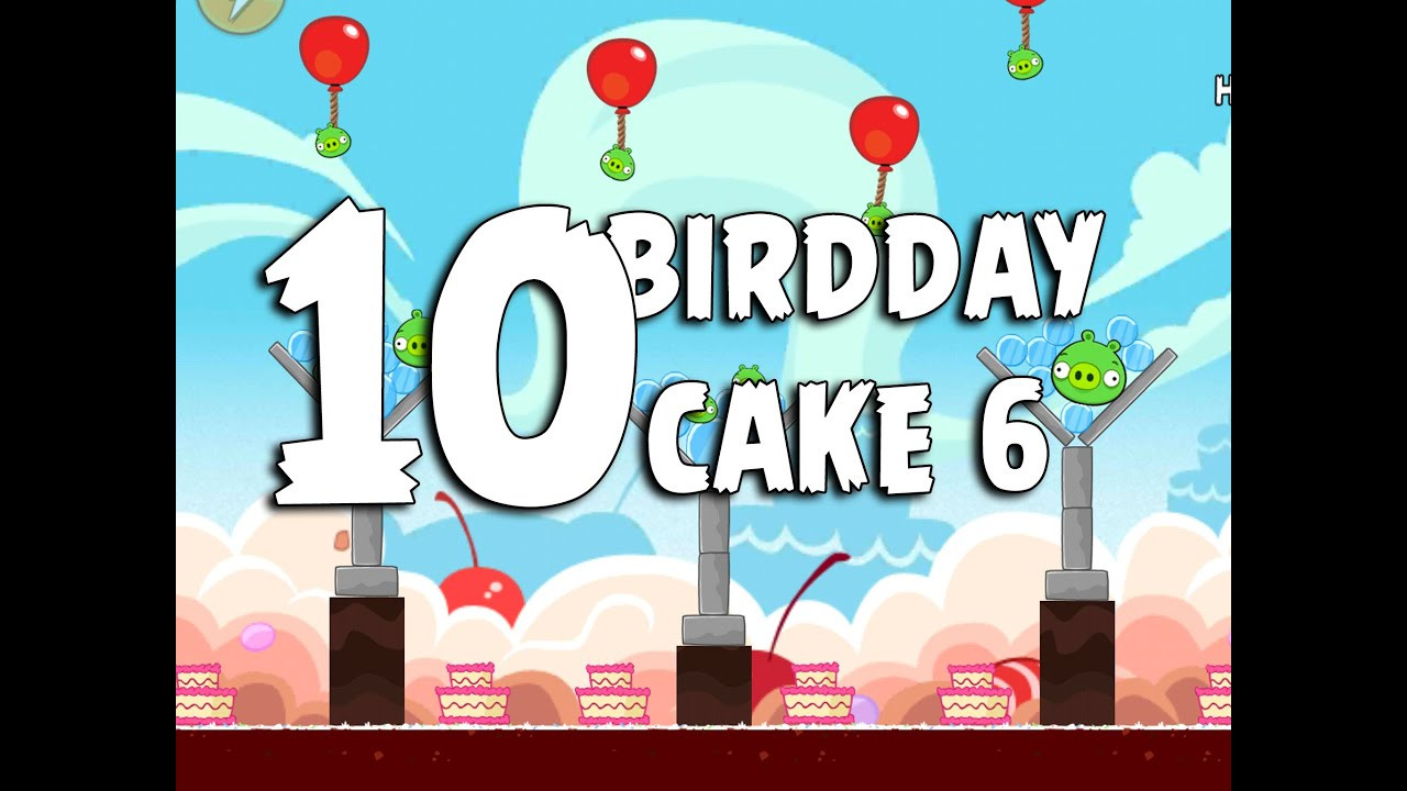 Angry Birds Birthday Party 6
 Angry Birds Birdday Party Cake 6 Level 10 Walkthrough 3