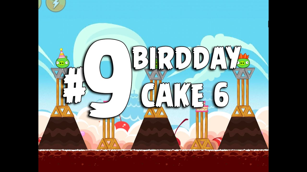 Angry Birds Birthday Party 6
 Angry Birds Birdday Party Cake 6 Level 9 Walkthrough 3