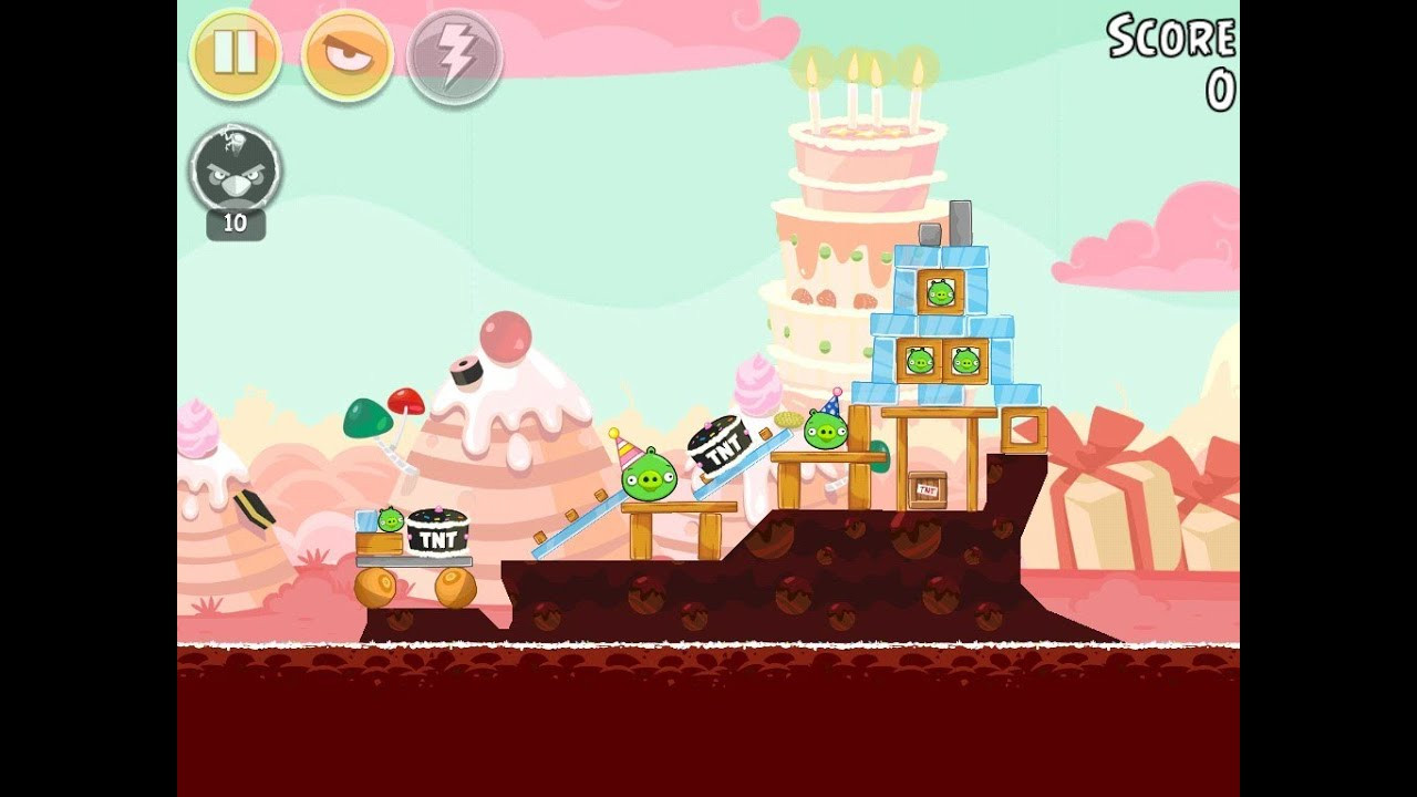 Angry Birds Birthday Party 6
 Angry Birds Birdday Party Cake 4 Level 6 Walkthrough 3