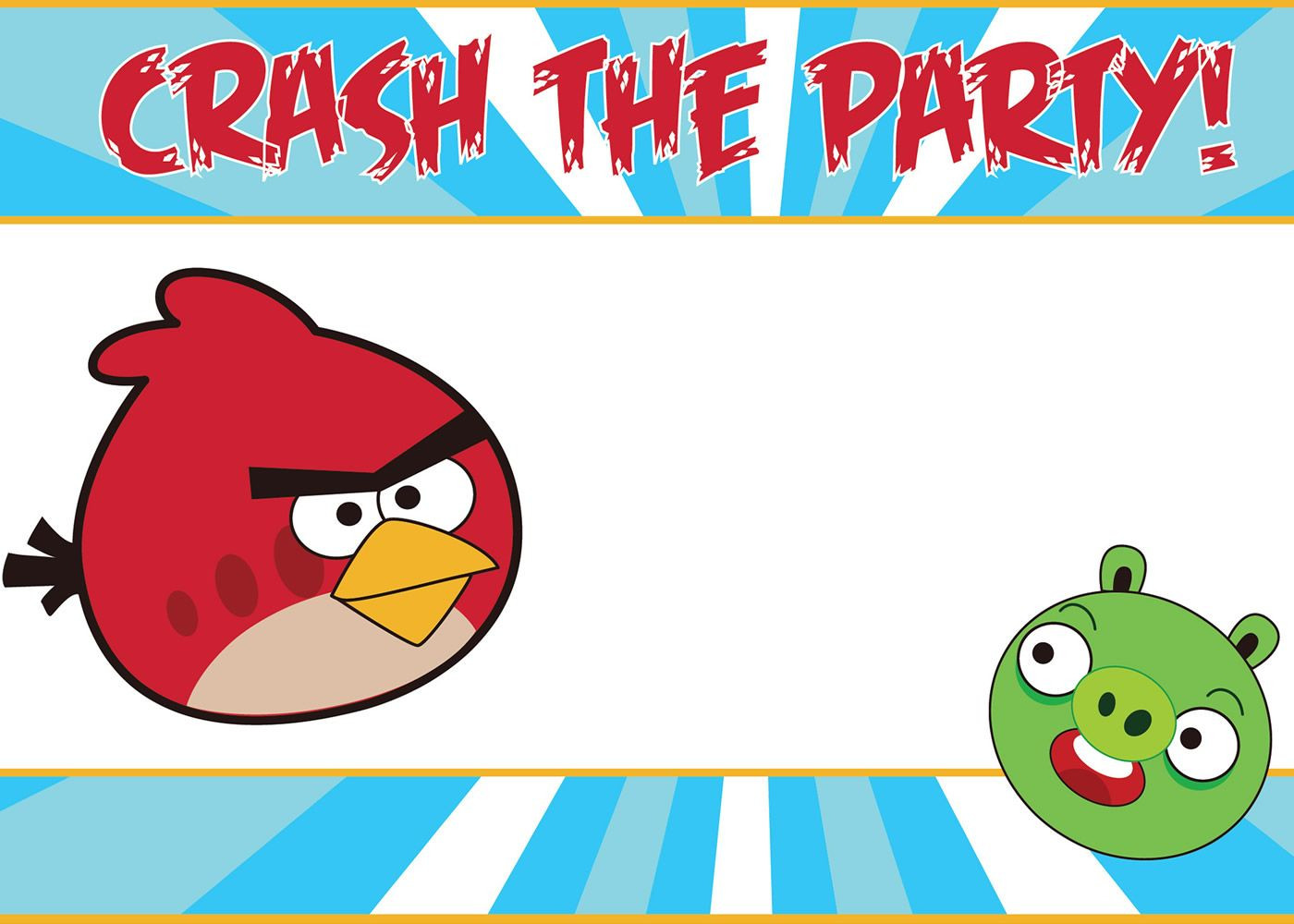 Angry Birds Birthday Party 6
 Free Angry Birds Invitations Download and Customize