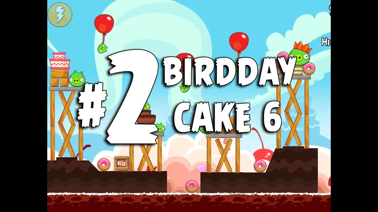 Angry Birds Birthday Party 6
 Angry Birds Birdday Party Cake 6 Level 2 Walkthrough 3