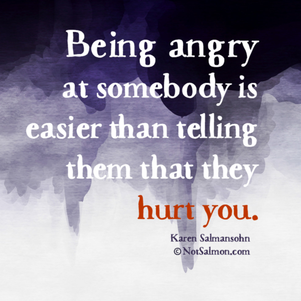 Angry Love Quotes
 Being angry at somebody is easier than telling them they