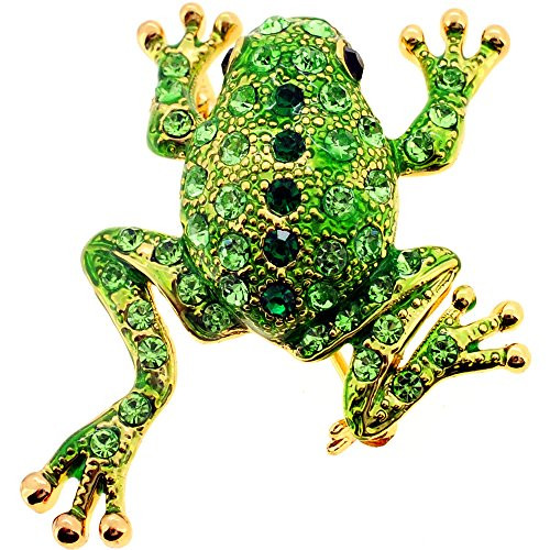 Animal Brooches Green Frog Swarovski Crystal Animal Pin Brooch Buy
