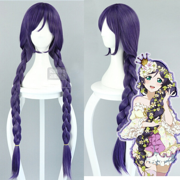 Anime Braid Hairstyle
 Love Live LoveLive Nozomi Tojo Cosplay Wigs Long