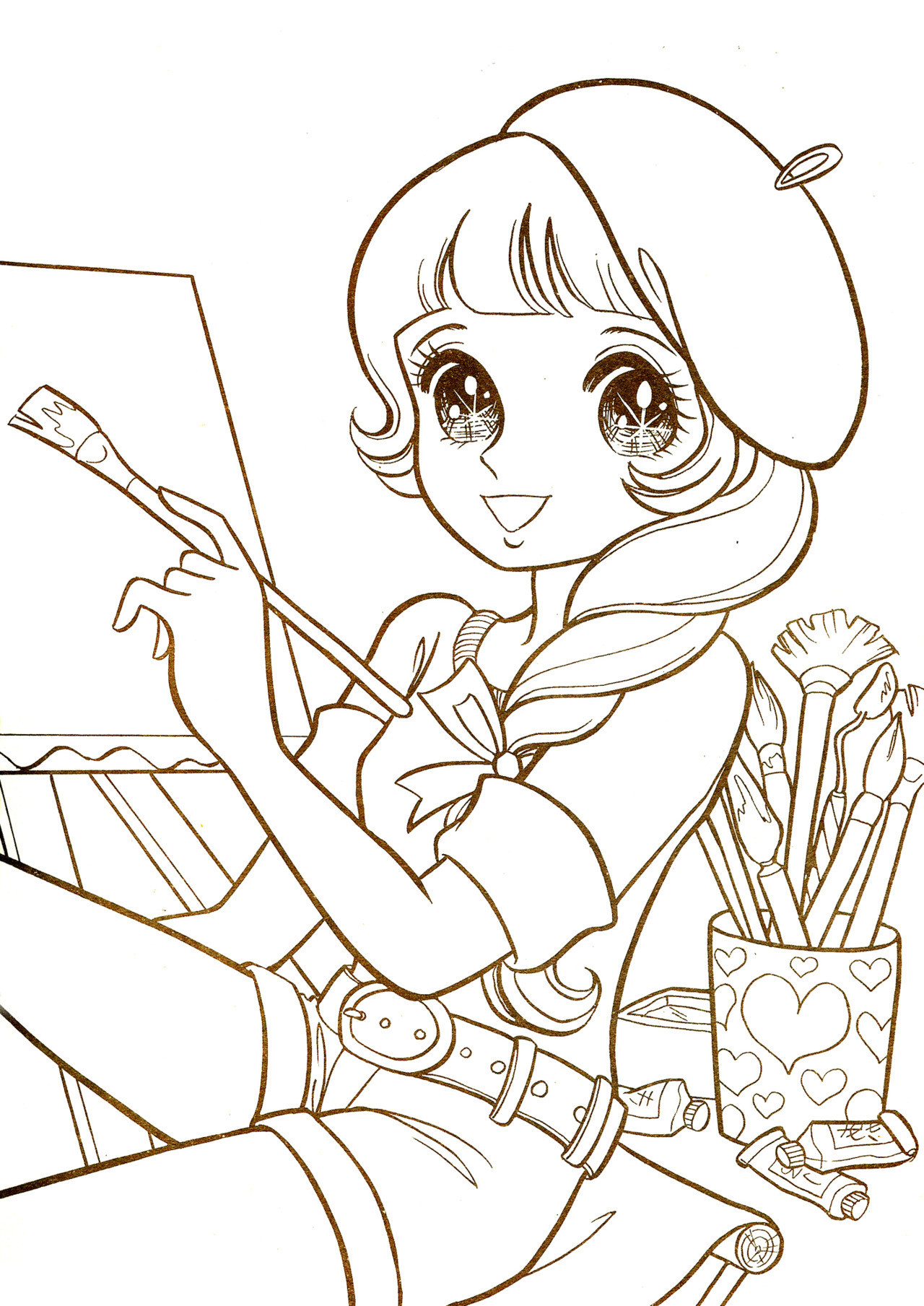 Anime Coloring Pages For Girls
 aeromachia shojo manga no memory Hi LOREFACE