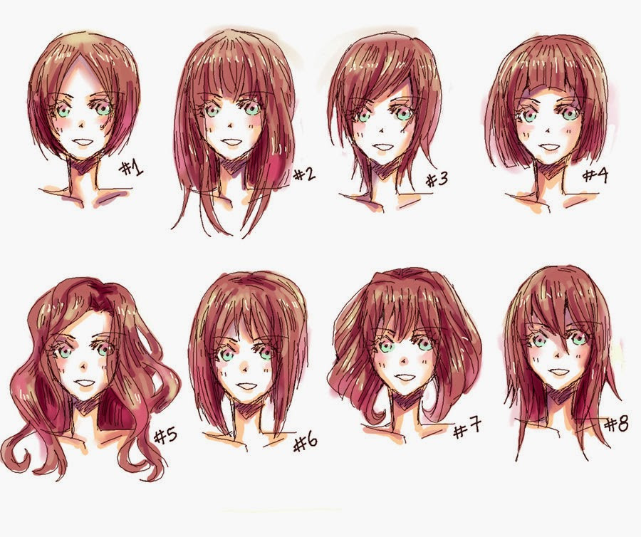 Anime Girl Hairstyles
 Hyuu ♥ Une infinitée de Manga 2 Apprendre à dessiner